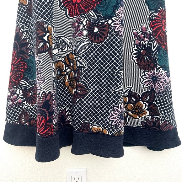 Maeve Anthropologie Fairchild Midi Dress Retro Feminine Pin-up Floral Size Small - Picture 6 of 16